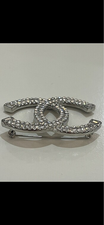 Beden beyaz Renk Chanel zircon broş