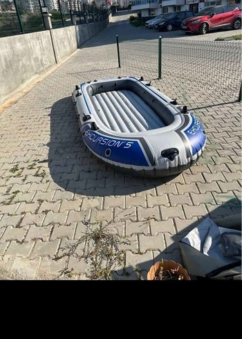 5 kişilik Şişme bot , bot motoru ve motor takma aparatı set - Görsel 8