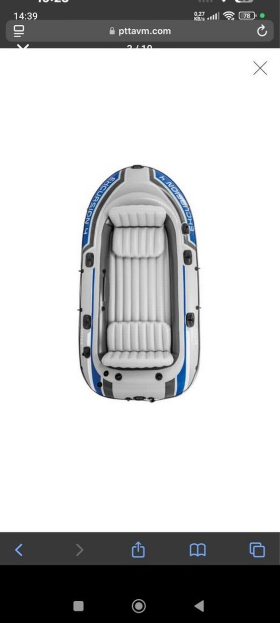 5 kişilik Şişme bot , bot motoru ve motor takma aparatı set - Görsel 4