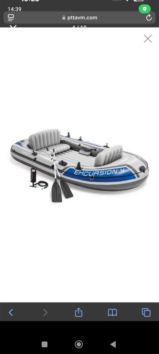 5 kişilik Şişme bot , bot motoru ve motor takma aparatı set - Görsel 2