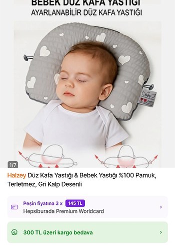 halzey düz kafa yastığı - Görsel 4