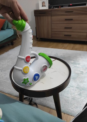 Beden Renk Renkli Düğmeli Eğitici Saksafon Oyuncak