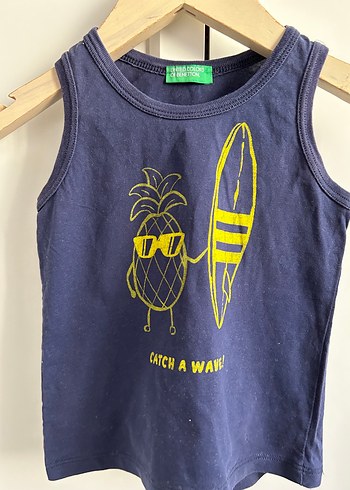 Benetton Lacivert Erkek Çocuk Baskılı Kolsuz  Takımı - Görsel 3