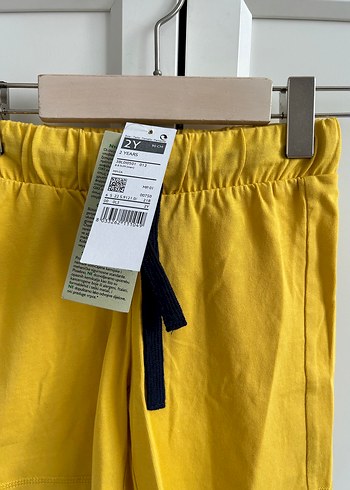 18-24 Ay Beden Benetton Sarı Basic Erkek Şort