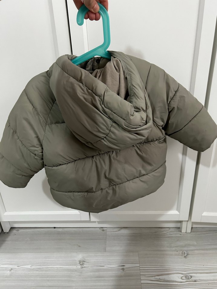 Zara Gri Etnik Desenli Erkek Bebek Mont - Görsel 3