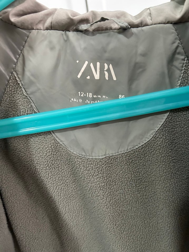 Zara Gri Etnik Desenli Erkek Bebek Mont - Görsel 5