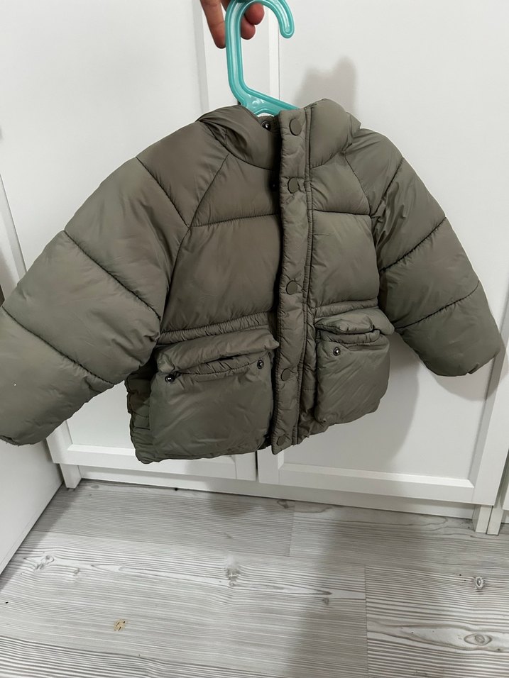 Zara Gri Etnik Desenli Erkek Bebek Mont - Görsel 2