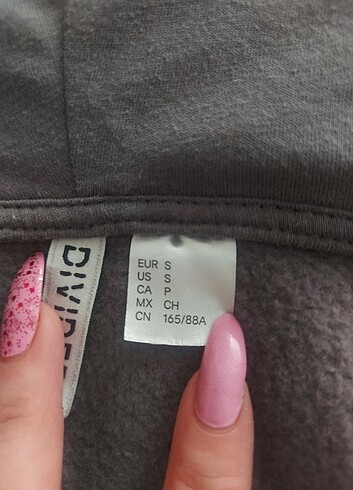 s Beden HM crop kapüşonlu hırka