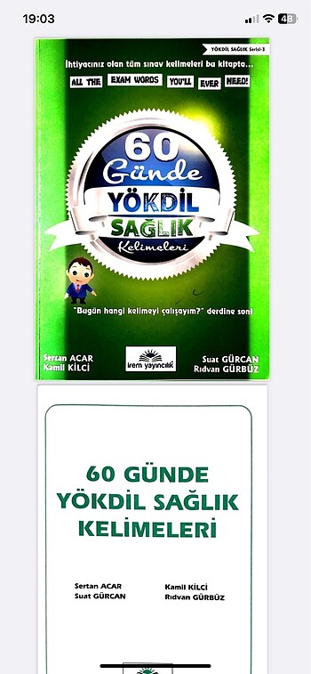 60 Günde Yökdil Sağlık Kelimeleri