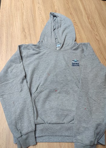 istek okulları 11-12 yaş Gri Kapüşonlu Erkek Çocuk Sweatshirt