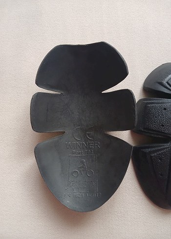 Siyah Kauçuk Motosiklet Diz Koruyucu ve dirsek koruyucu - Görsel 3