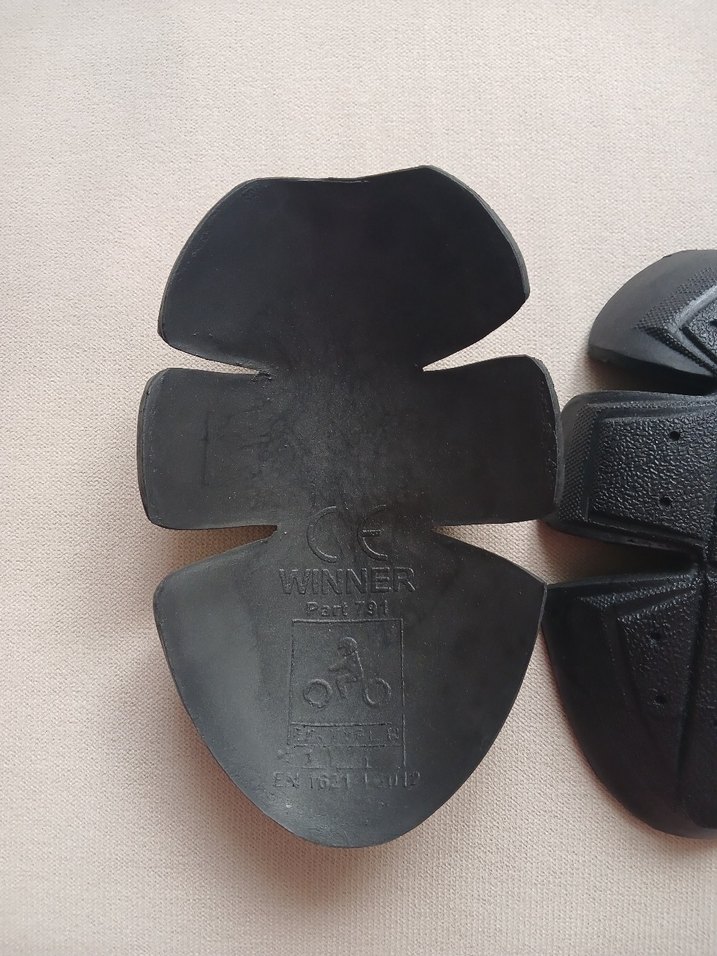 Siyah Kauçuk Motosiklet Diz Koruyucu ve dirsek koruyucu - Görsel 3