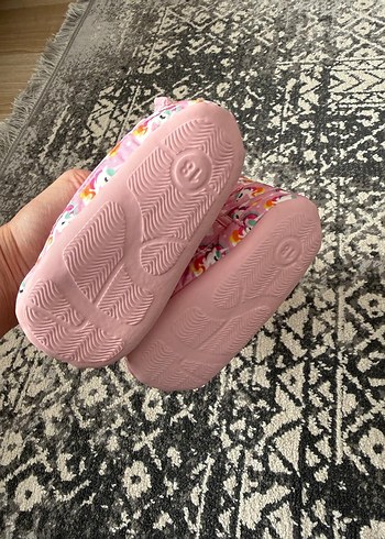 HelloBaby Kız Çocuk Pembe Unicornlu Sıcak Ev Terliği