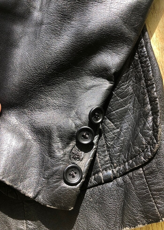 ÇOK ÖZEL ESKİ ALMAN VİNTAGE DERİ CEKET - Görsel 3