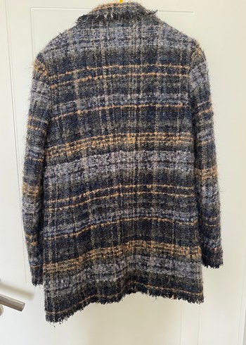 Kadın Massimo Dutti Kışlık Yün Ceket - Görsel 4