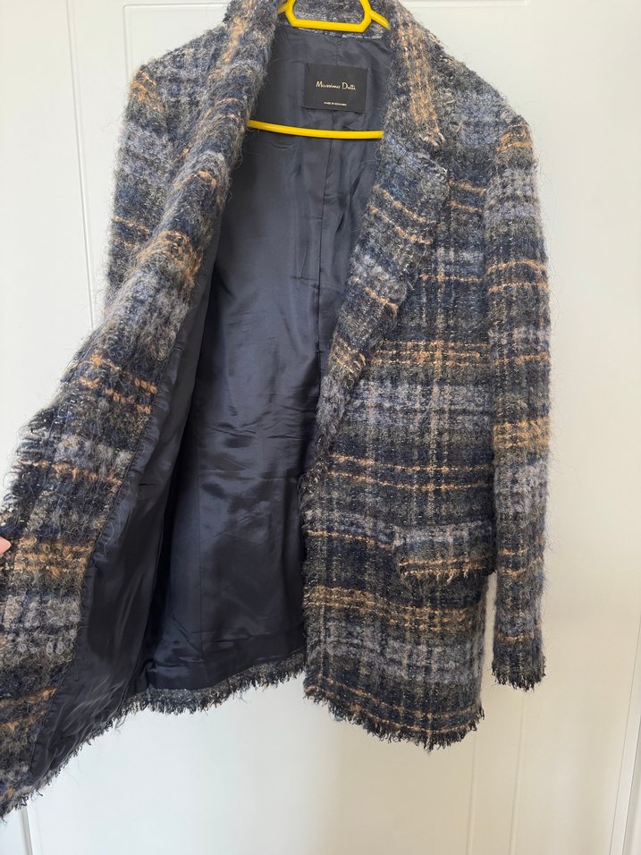 Kadın Massimo Dutti Kışlık Yün Ceket - Görsel 2