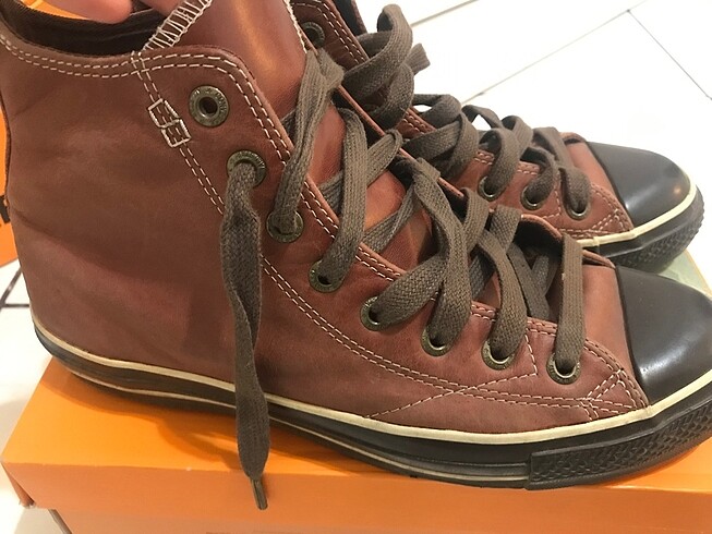 Erkek converse deri ayakkabı