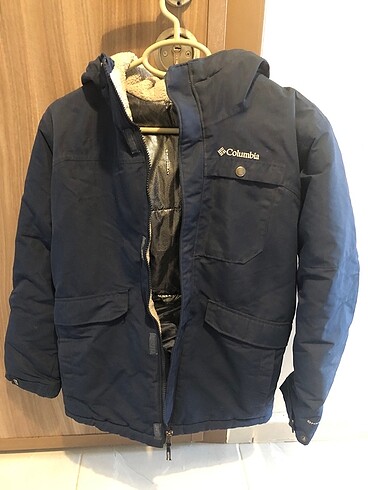 13-14 Yaş Beden lacivert Renk Columbia mont