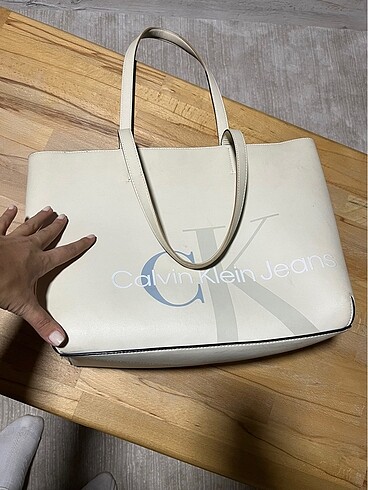 Beden beyaz Renk Calvin klein orjinal çanta