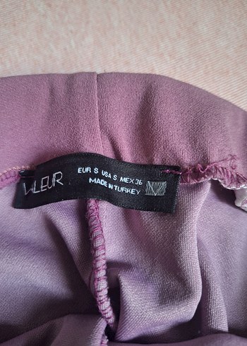 Mor Midi Kadın Pantolon Velcro Detaylı