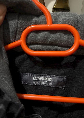 LC Waikiki Erkek Çocuk Gri Denim Ceket Kapüşonlu