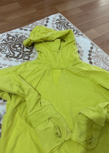 Sarı erkek çocuk Kapüşonlu sweatshirt