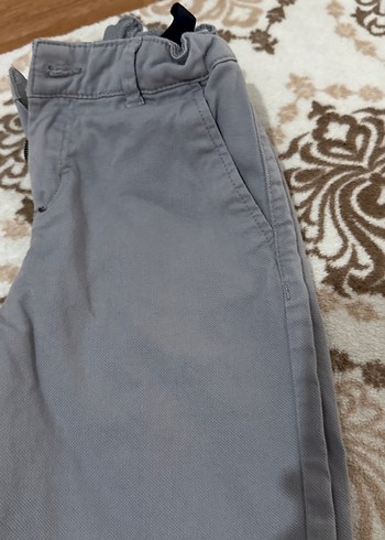 6 Yaş Beden gri Renk Gri Düğmeli Erkek Pantolon