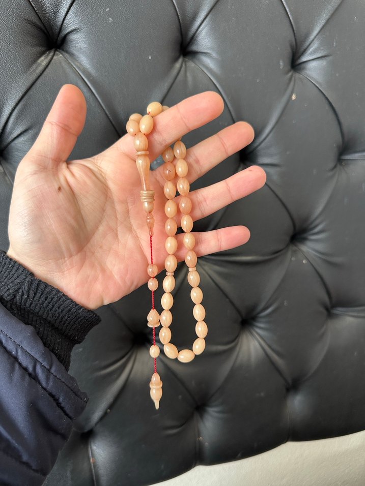 Halkalı İmame Özel işçilikli Sıkma kehribar - Görsel 2