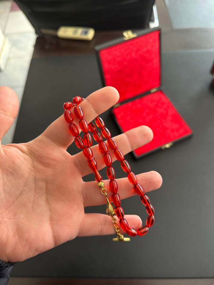 Aykırı Renk Ateş Kehribar Özel Püskül - Görsel 2