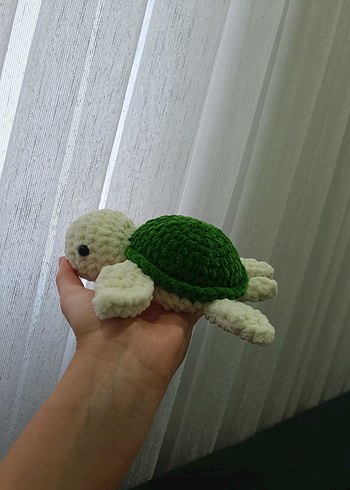 Beden Renk Renkli Yeşil Kaplumbağa Amigurimi Peluş Oyuncak