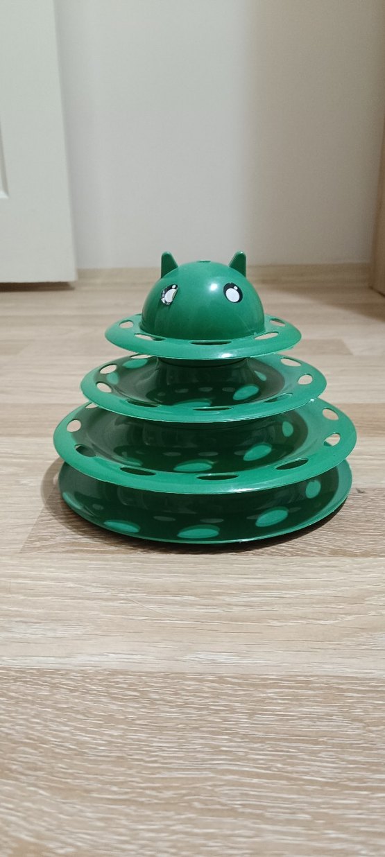 Yeşil Kedi Oyuncağı Çok Katmanlı - Görsel 2