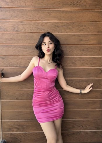 Pembe Straplez Saten Mini Fuşya Elbise
