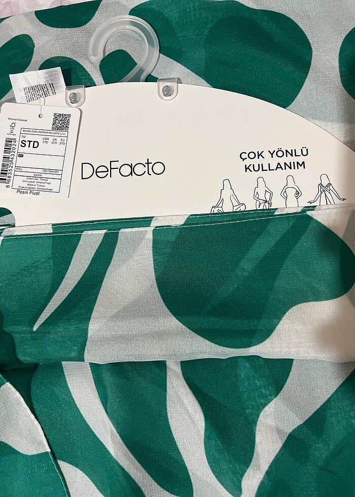 De facto tül kimono/ pareo - Görsel 4