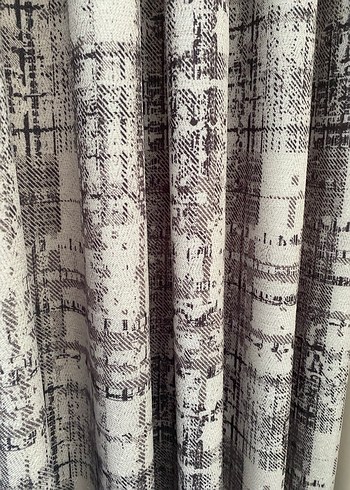 Gri Modern Klasik Batik Desenli Perde - Görsel 5