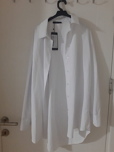 Trendyol & Milla Beyaz Oversize Gömlek