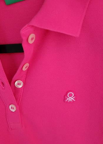 Pembe kiz cocuk Uzun Kollu Polo Gömlek - Görsel 2