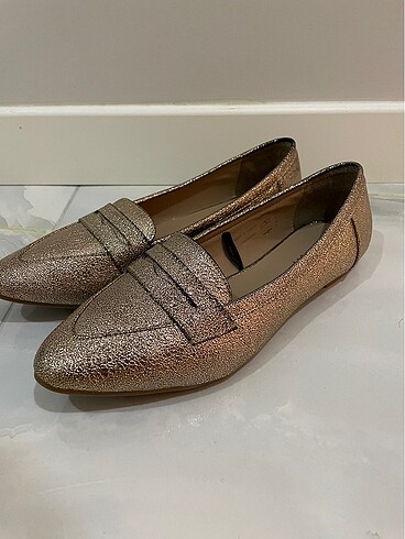 38 Beden altın Renk Koton 38 numara rose gold babet