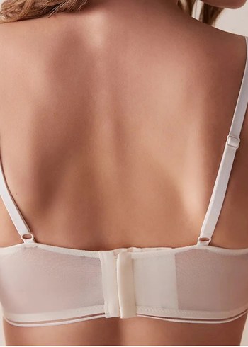 Nakışlı Beyaz Bohem Bustiyer - Görsel 3