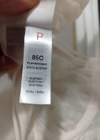 Nakışlı Beyaz Bohem Bustiyer - Görsel 8