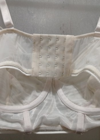 Nakışlı Beyaz Bohem Bustiyer - Görsel 7