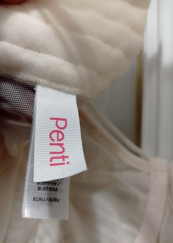 Nakışlı Beyaz Bohem Bustiyer - Görsel 10