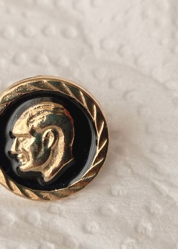 14 Ayar Altın Kaplama Atatürk Rozeti - Görsel 2