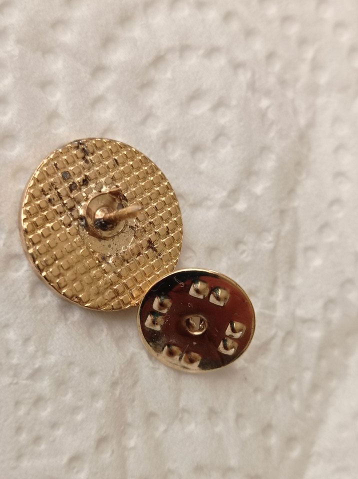 14 Ayar Altın Kaplama Atatürk Rozeti - Görsel 5