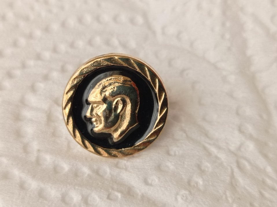 14 Ayar Altın Kaplama Atatürk Rozeti - Görsel 3