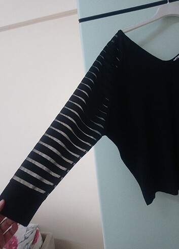 xl Beden siyah Renk Penye bluz