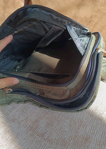 Converse kahverengi Fermuarlı unisex Omuz Çantası - Görsel 4