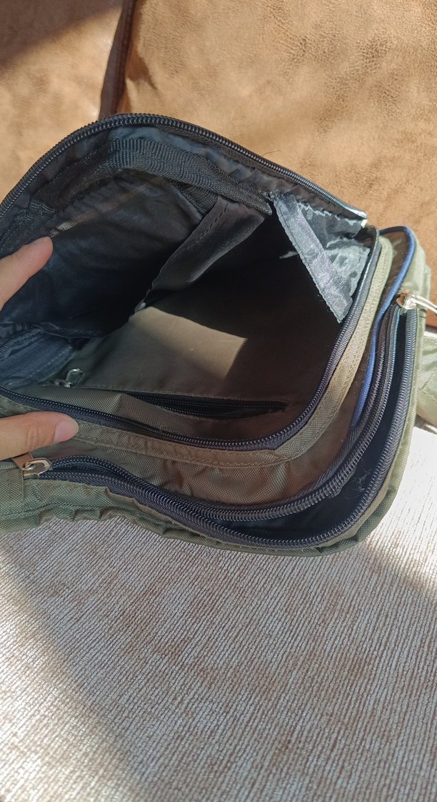 Converse kahverengi Fermuarlı unisex Omuz Çantası - Görsel 4