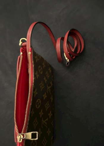 Zincir Detaylı Kahverengi Deri Kadın Çanta - Görsel 5