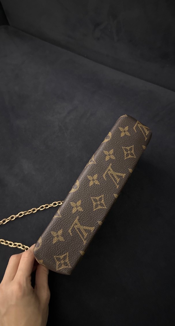 Zincir Detaylı Kahverengi Deri Kadın Çanta - Görsel 4