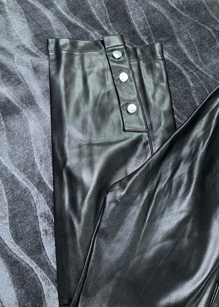 Deri cepli pantolon - Görsel 2